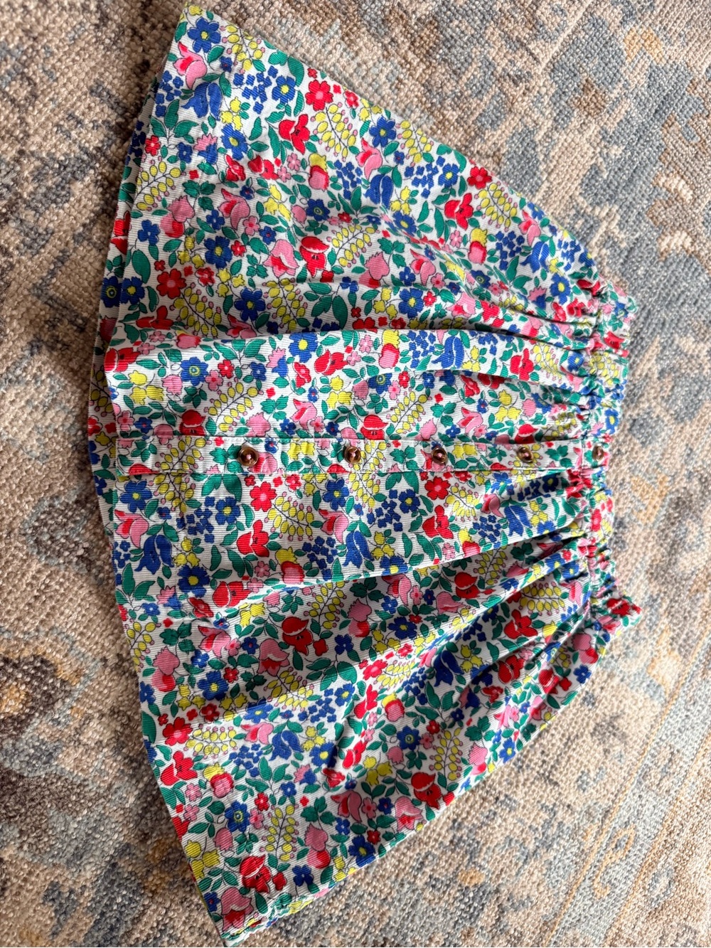 Boden Multicolor Floral Circle Skirt
